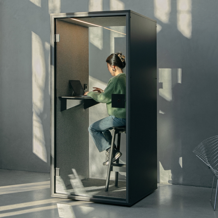 Berlin Acoustics Focus Akustikbox Telefonbox in Weiß