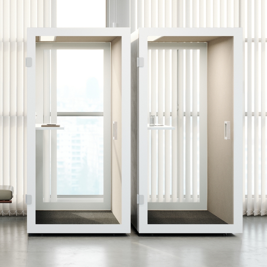 RWH Akustikbox Telefonbox Cube 1 | Weiß | Konfigurator