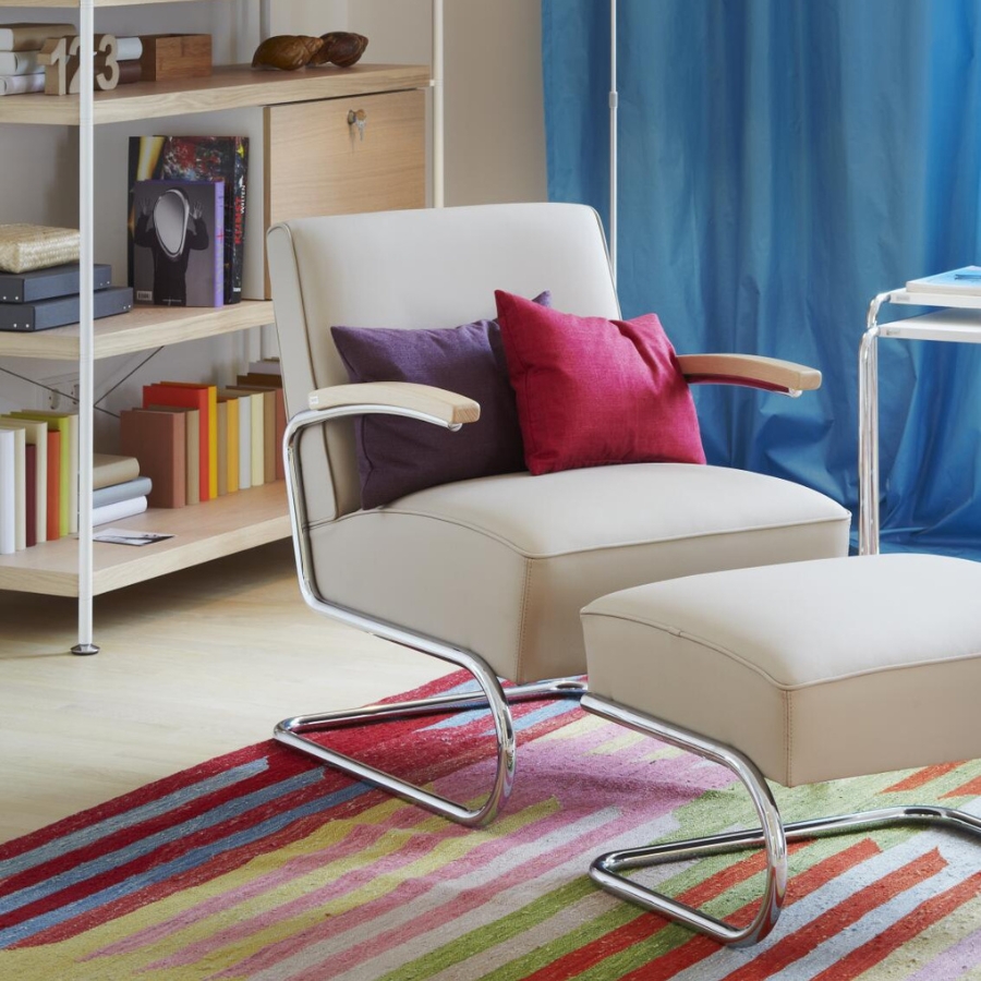 THONET S 411 H Freischwinger Hocker | Konfigurator