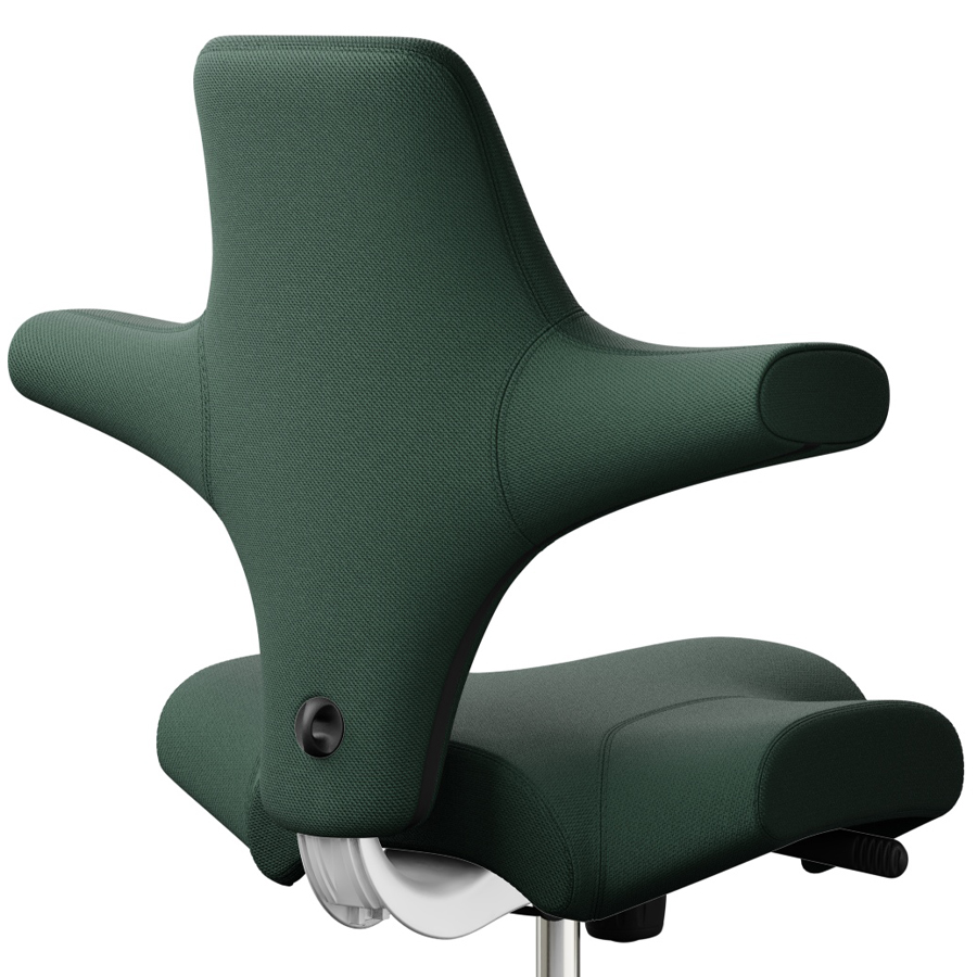 HAG CAPISCO 8106 | Wollstoff Select waldgrün | Gestell weiß