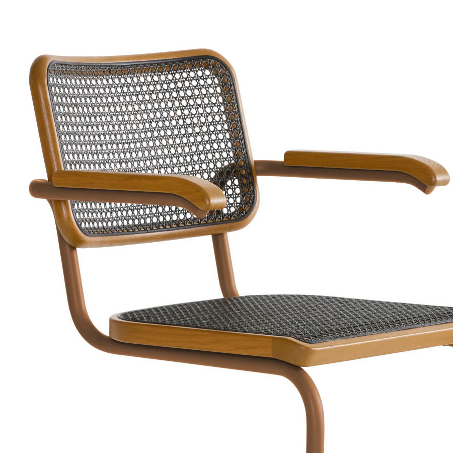 THONET S 64 V | Dark Melange Edition Herkner Konfigurator | Stahlrohr-Freischwinger