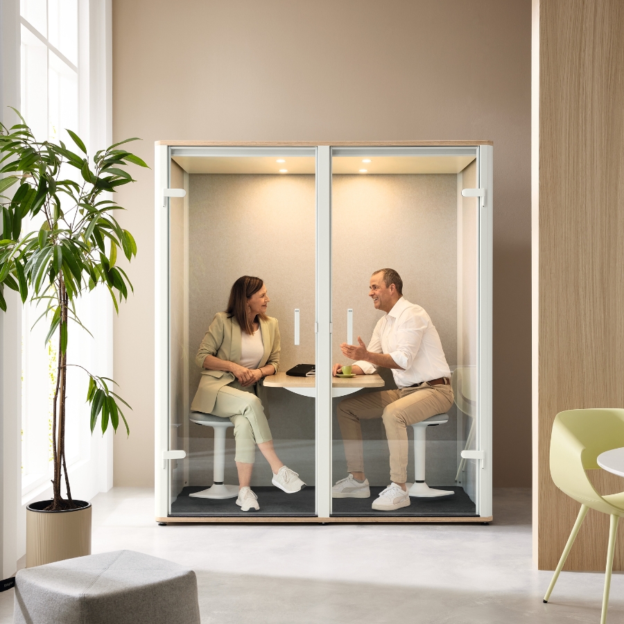 BOSSE Bosselino Meetingbox DUO Black Edition | für 2 Personen | Komplettmodell | Akustikbox