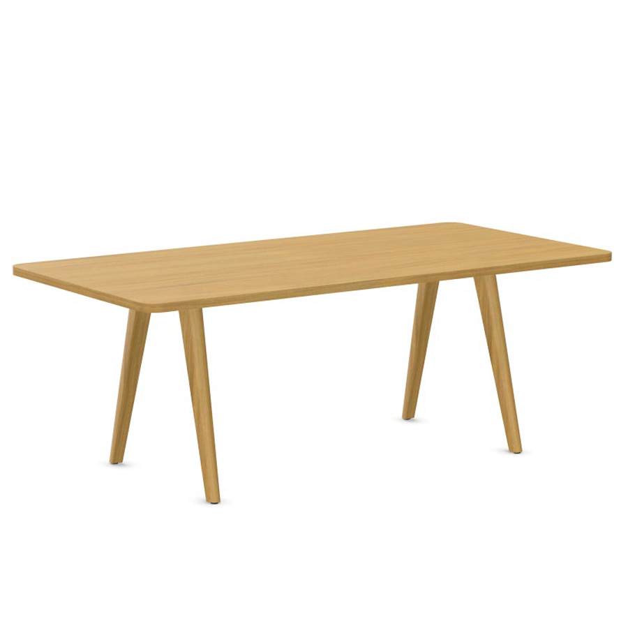 THONET 1500 Allrounder-Tisch | Tischplatte & Gestell Eiche klar lackiert | Konfigurator