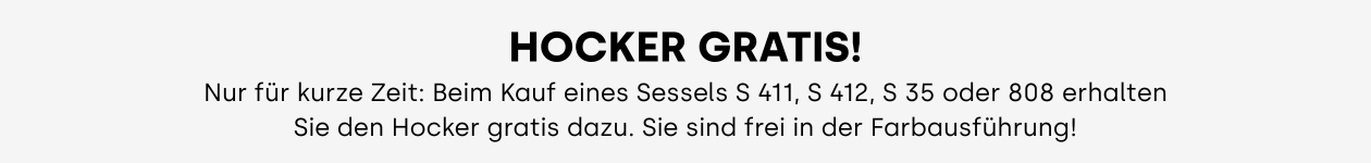 Hocker gratis!
