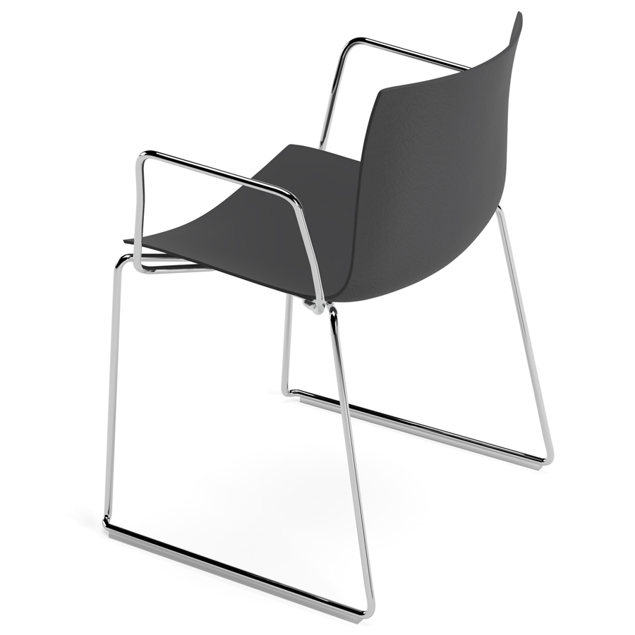Arper CATIFA 46 0502 (RE) | einfarbig | Kufengestell | Esszimmerstuhl | Outdoor geeignet