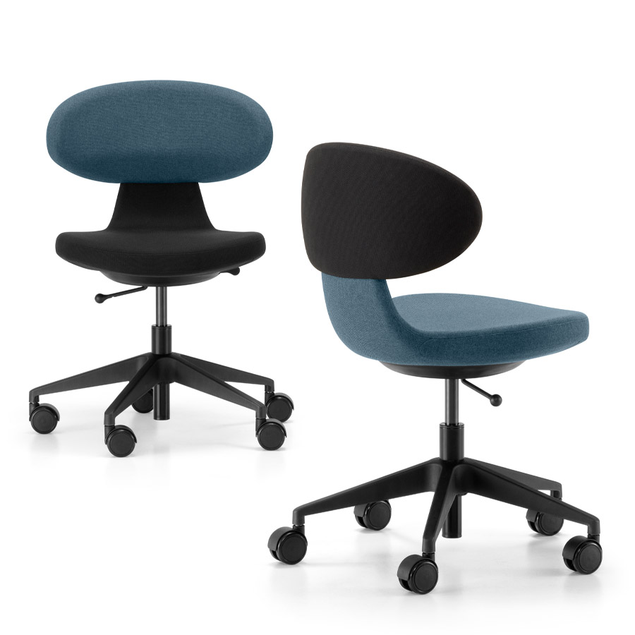 Girsberger SIMPLEX 3D Homeoffice Bürostuhl schwarz-blau
