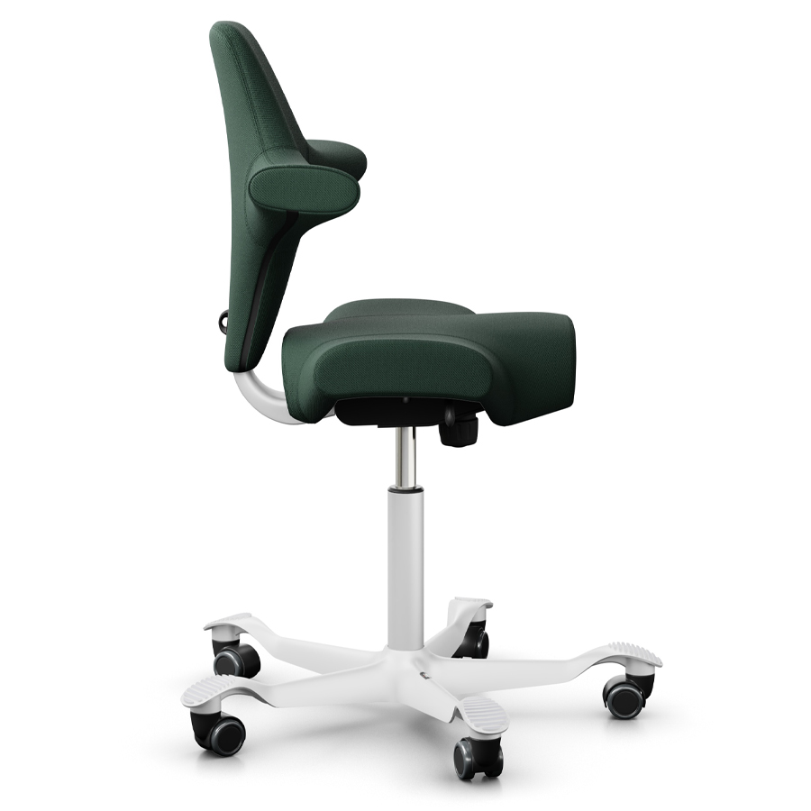 HAG CAPISCO 8106 | Wollstoff Select waldgrün | Gestell weiß