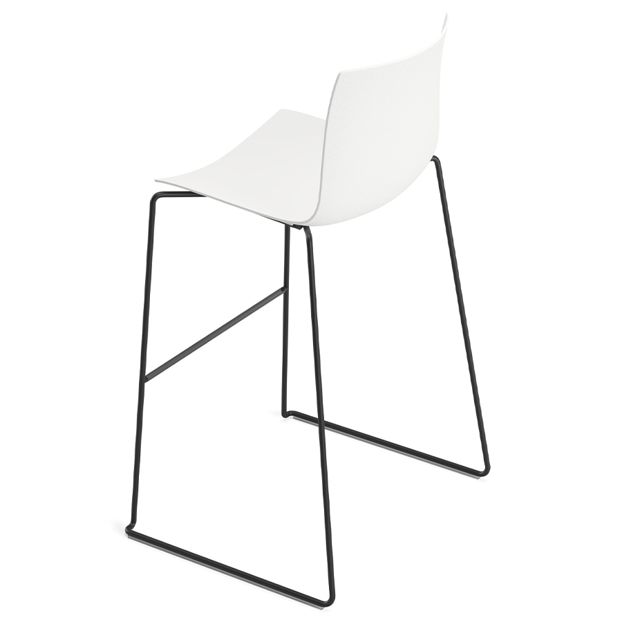 Arper CATIFA 46 (RE) Barhocker | einfarbig | Kufengestell