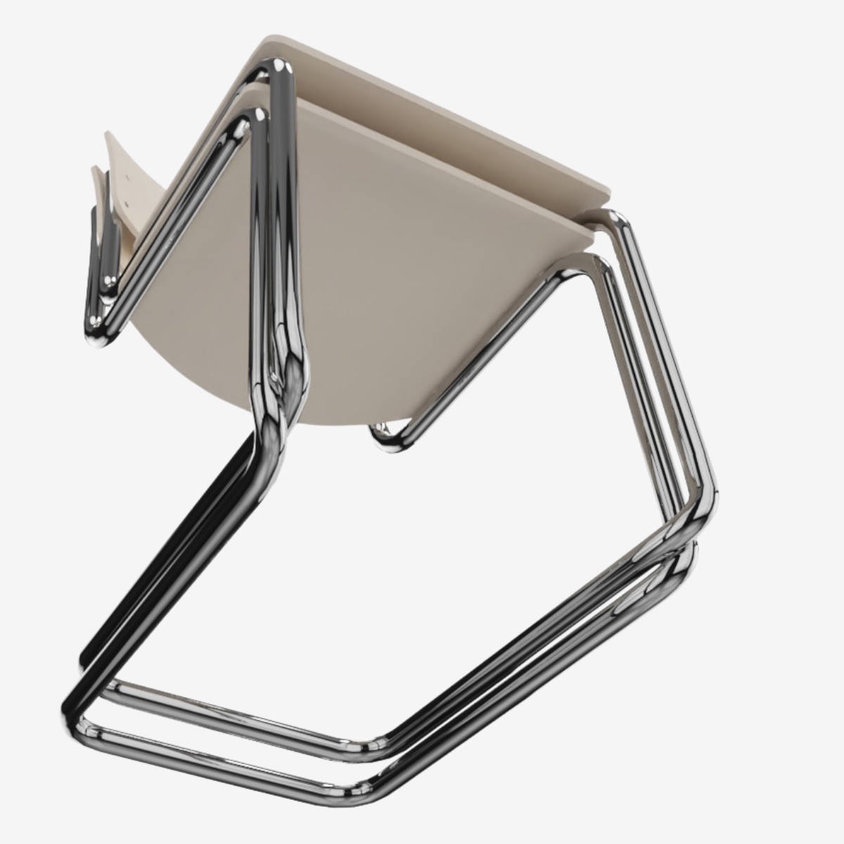 THONET S 43 (ST) | Konfigurator | Stahlrohr-Freischwinger | Gestell verchromt