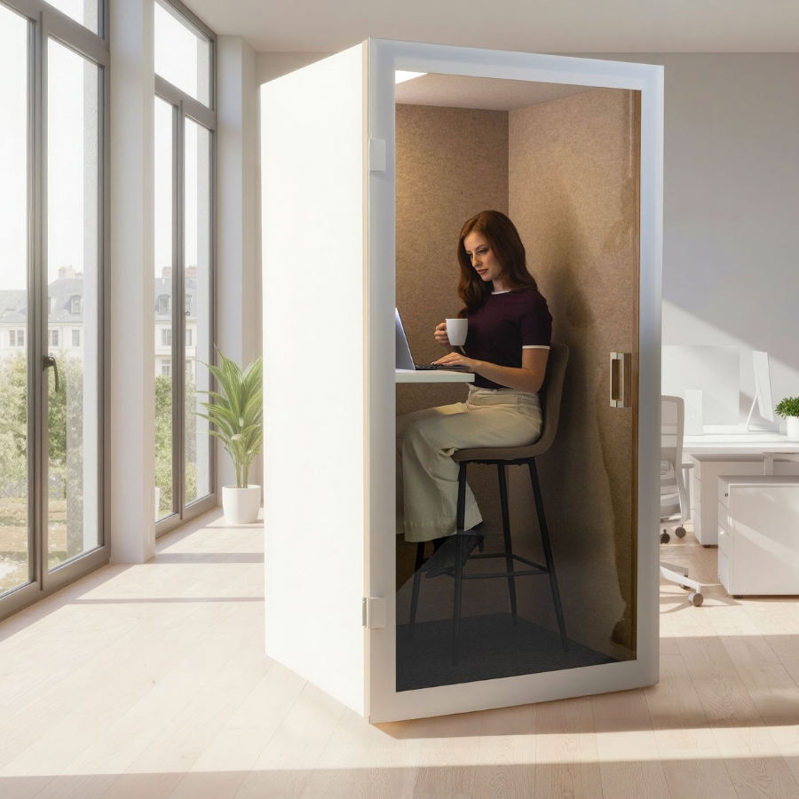 RWH Akustikbox Telefonbox Cube 1 | Weiß | Konfigurator