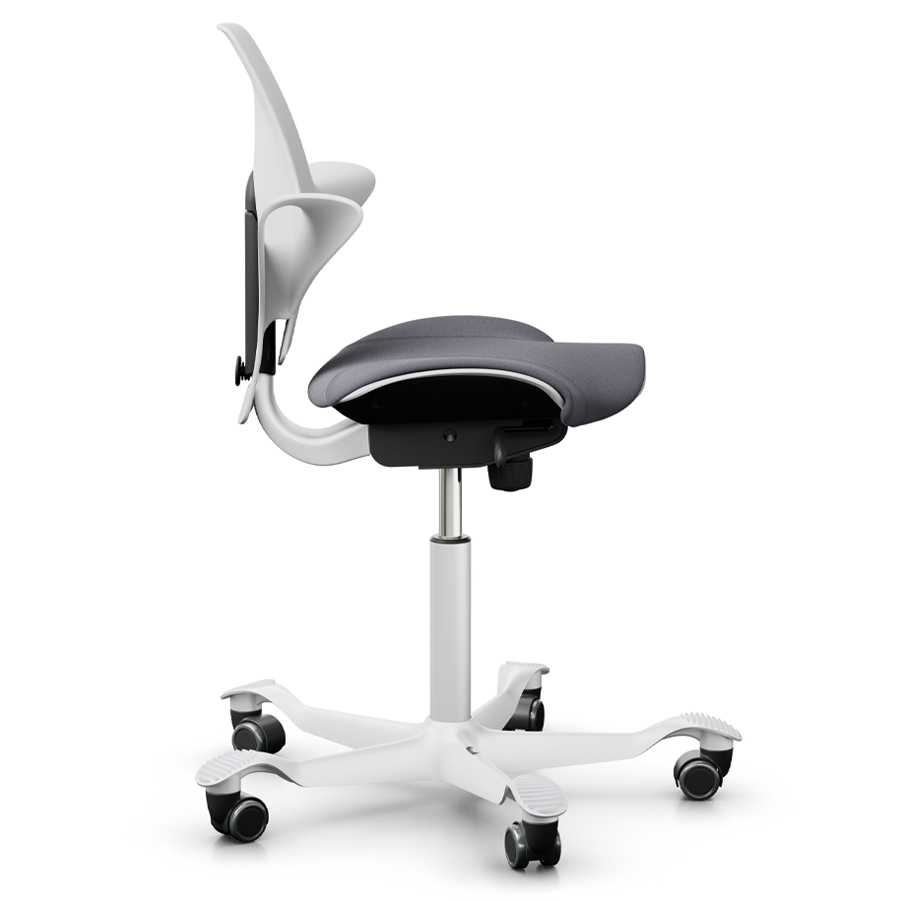 HAG CAPISCO PULS 8020 weiß | Stoff Xtreme 081 grau | Gestell weiß