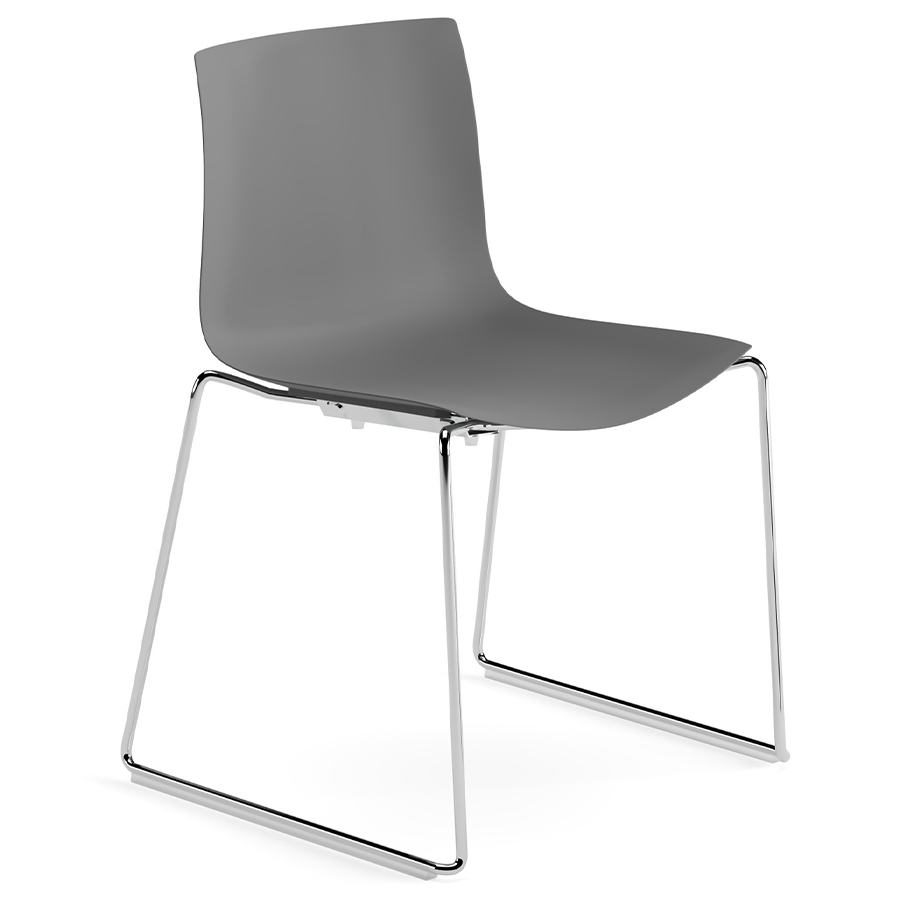Arper CATIFA 46 0502 (RE) | einfarbig | Kufengestell | Esszimmerstuhl | Outdoor geeignet