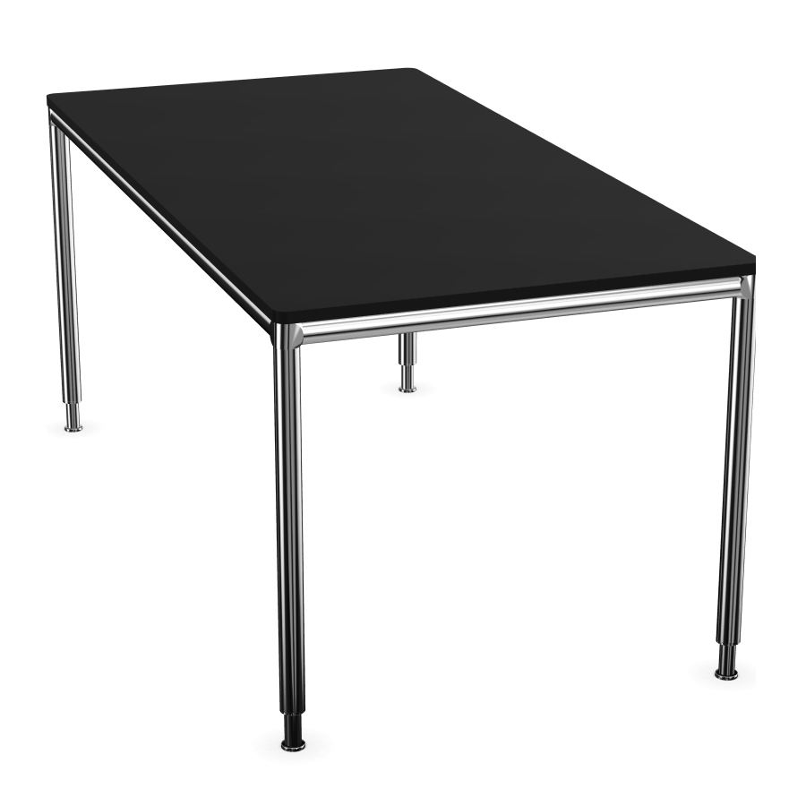 S-Desk Chrom Schwarz