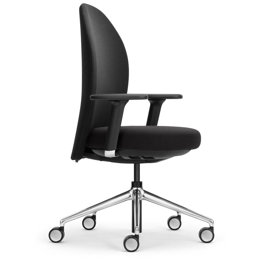 Girsberger Marva Bürostuhl Homeoffice mit Designrollen - schwarz